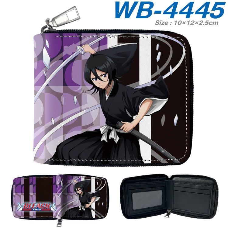 Bleach Anime full-color short full zip two fold wallet 10x12x2.5cm WB-4445A