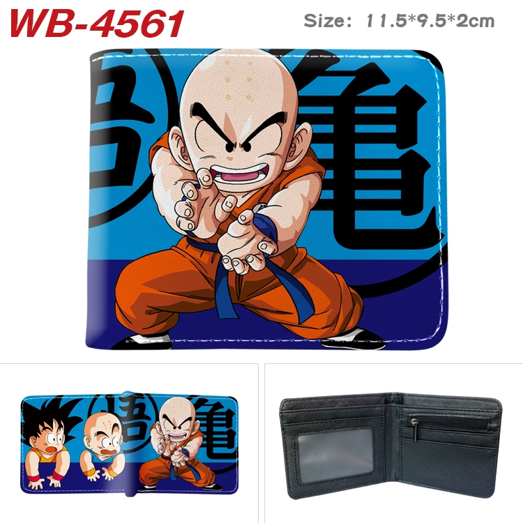 DRAGON BALL Animation color PU leather half fold wallet 11.5X9X2CM WB-4561A