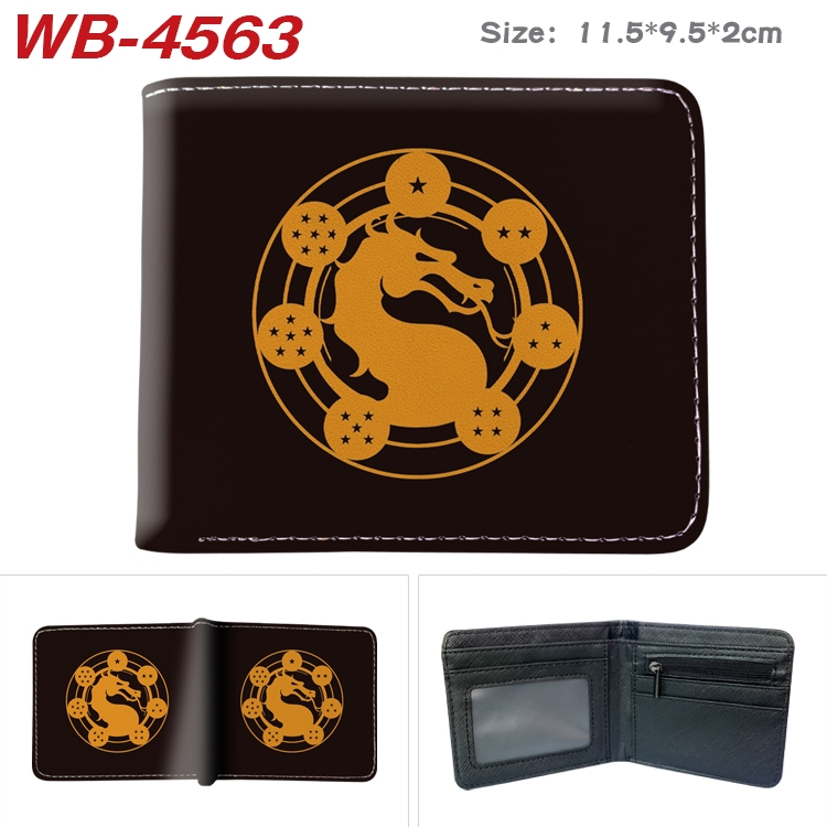 DRAGON BALL Animation color PU leather half fold wallet 11.5X9X2CM WB-4563A