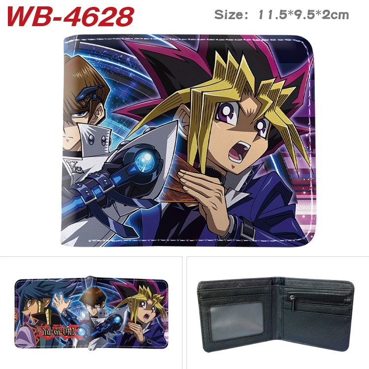 Yugioh Animation color PU leather half fold wallet 11.5X9X2CM  WB-4628A
