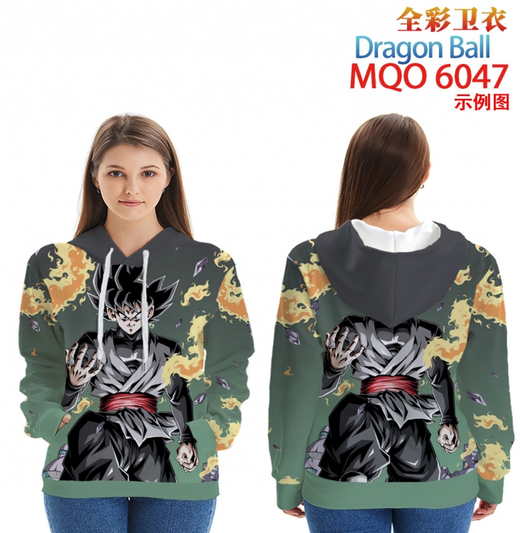 DRAGON BALL Long Sleeve Hooded Full Color Patch Pocket Sweatshirt from XXS to 4XL MQO 6047