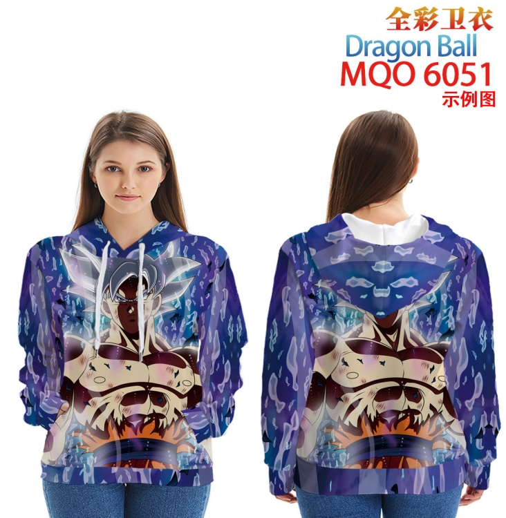 DRAGON BALL Long Sleeve Hooded Full Color Patch Pocket Sweatshirt from XXS to 4XL  MQO 6051