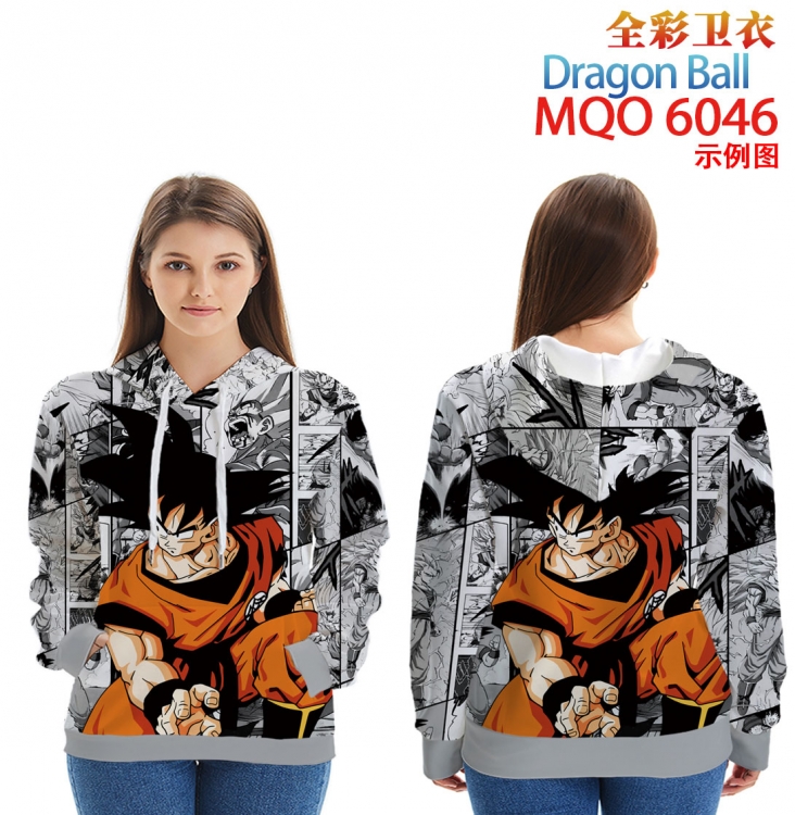 DRAGON BALL Long Sleeve Hooded Full Color Patch Pocket Sweatshirt from XXS to 4XL MQO 6046