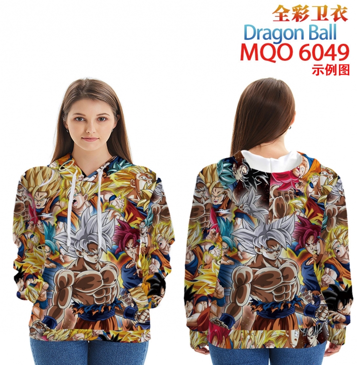 DRAGON BALL Long Sleeve Hooded Full Color Patch Pocket Sweatshirt from XXS to 4XL MQO 6049