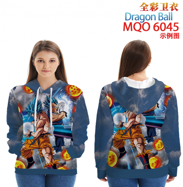 DRAGON BALL Long Sleeve Hooded Full Color Patch Pocket Sweatshirt from XXS to 4XL  MQO 6045