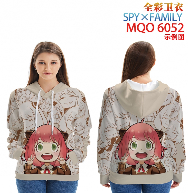 SPY×FAMILY Long Sleeve Hooded Full Color Patch Pocket Sweatshirt from XXS to 4XL MQO 6052