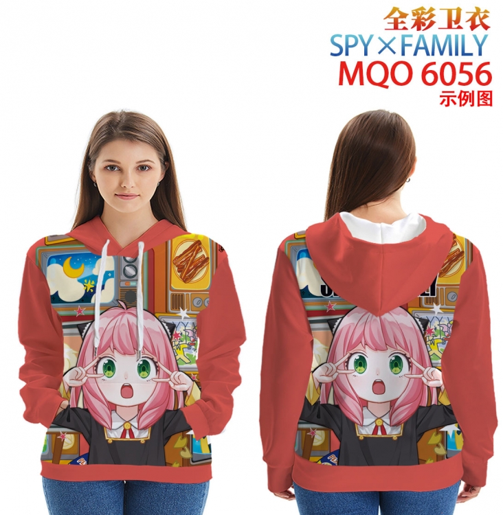 SPY×FAMILY Long Sleeve Hooded Full Color Patch Pocket Sweatshirt from XXS to 4XL MQO 6056