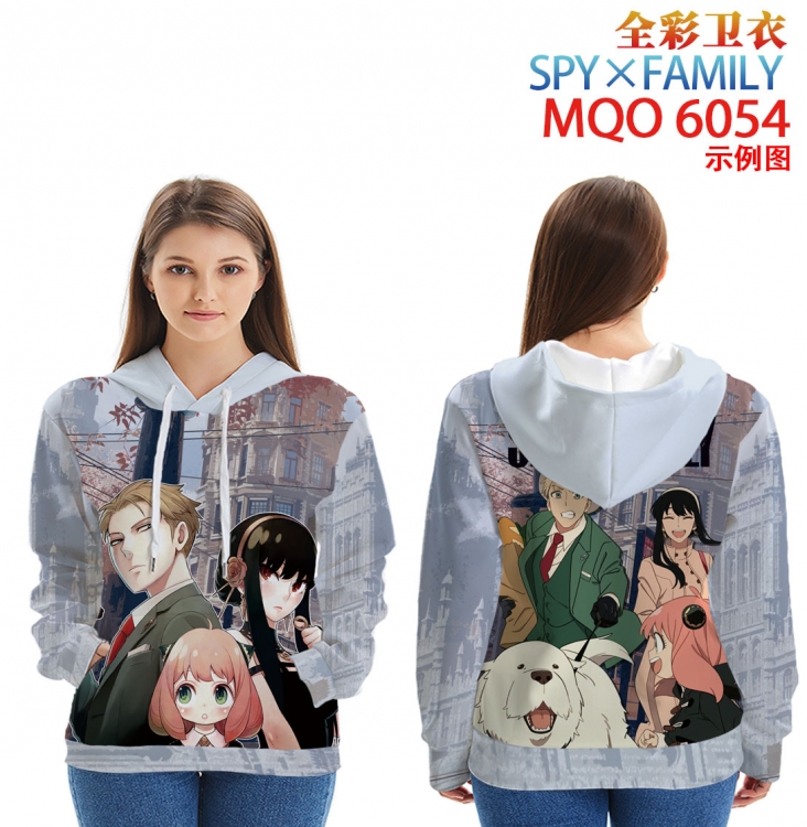 SPY×FAMILY Long Sleeve Hooded Full Color Patch Pocket Sweatshirt from XXS to 4XL MQO 6054