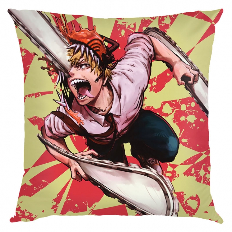 Chainsaw man Anime square full-color pillow cushion 45X45CM NO FILLING  D3-39