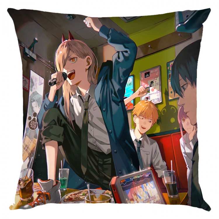 Chainsaw man Anime square full-color pillow cushion 45X45CM NO FILLING  D3-14