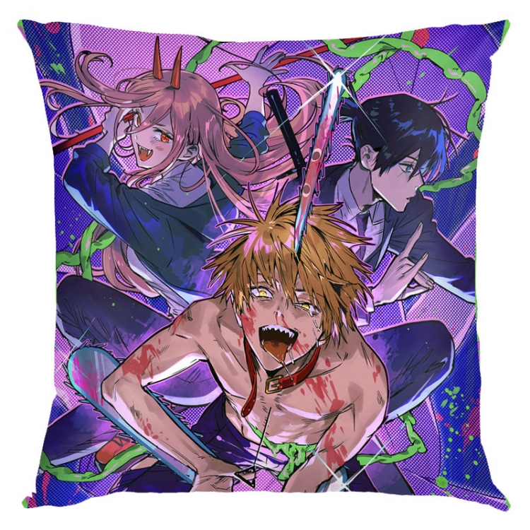 Chainsaw man Anime square full-color pillow cushion 45X45CM NO FILLING  D3-4