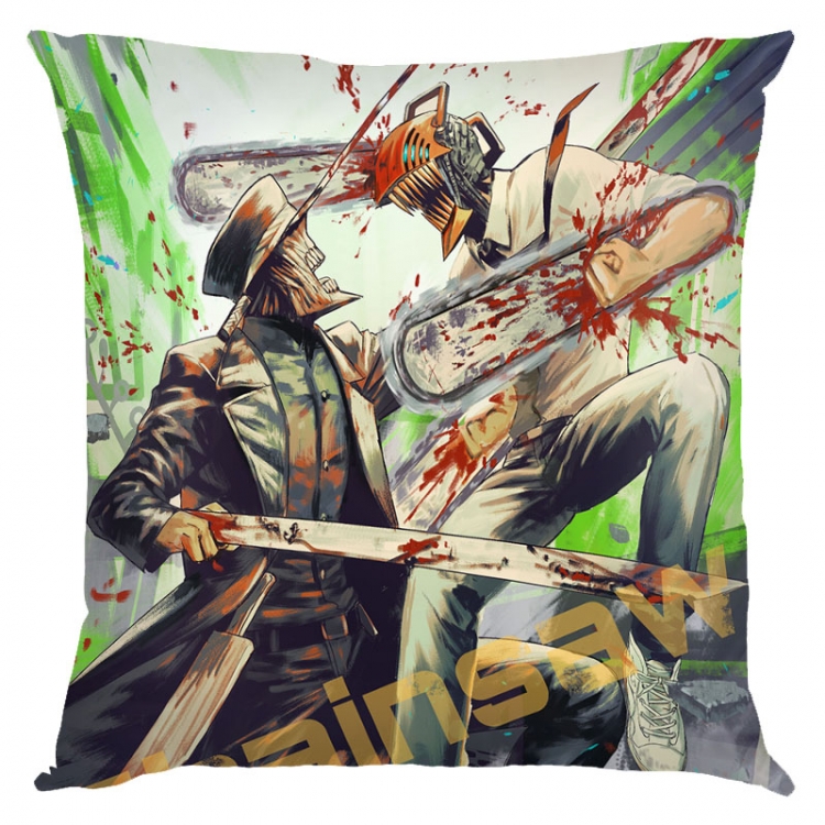 Chainsaw man Anime square full-color pillow cushion 45X45CM NO FILLING  D3-73