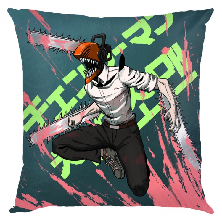 Chainsaw man Anime square full-color pillow cushion 45X45CM NO FILLING D3-49