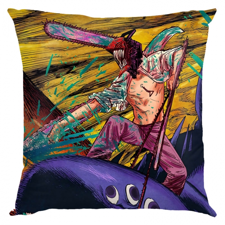 Chainsaw man Anime square full-color pillow cushion 45X45CM NO FILLING  D3-51