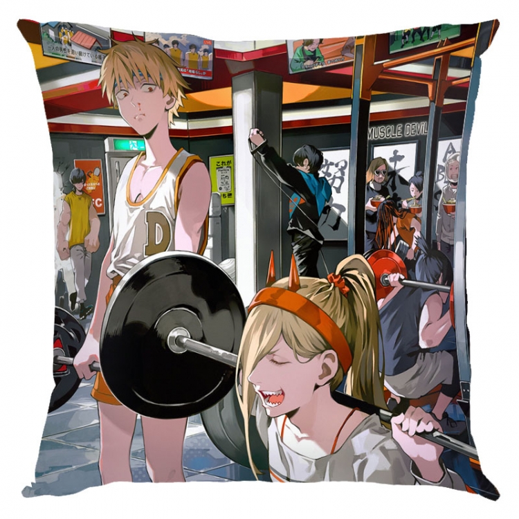 Chainsaw man Anime square full-color pillow cushion 45X45CM NO FILLING D3-17