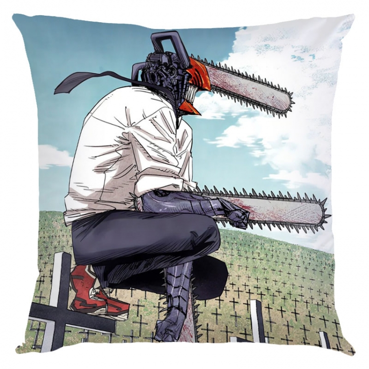 Chainsaw man Anime square full-color pillow cushion 45X45CM NO FILLING  D3-53