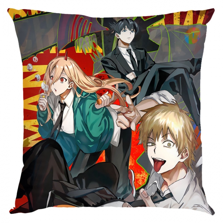 Chainsaw man Anime square full-color pillow cushion 45X45CM NO FILLING  D3-9