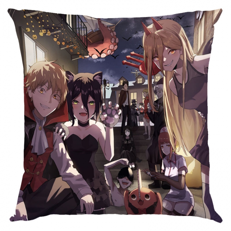 Chainsaw man Anime square full-color pillow cushion 45X45CM NO FILLING D3-28