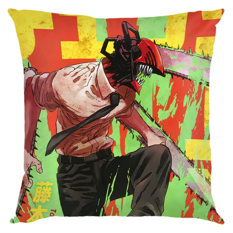 Chainsaw man Anime square full-color pillow cushion 45X45CM NO FILLING D3-48