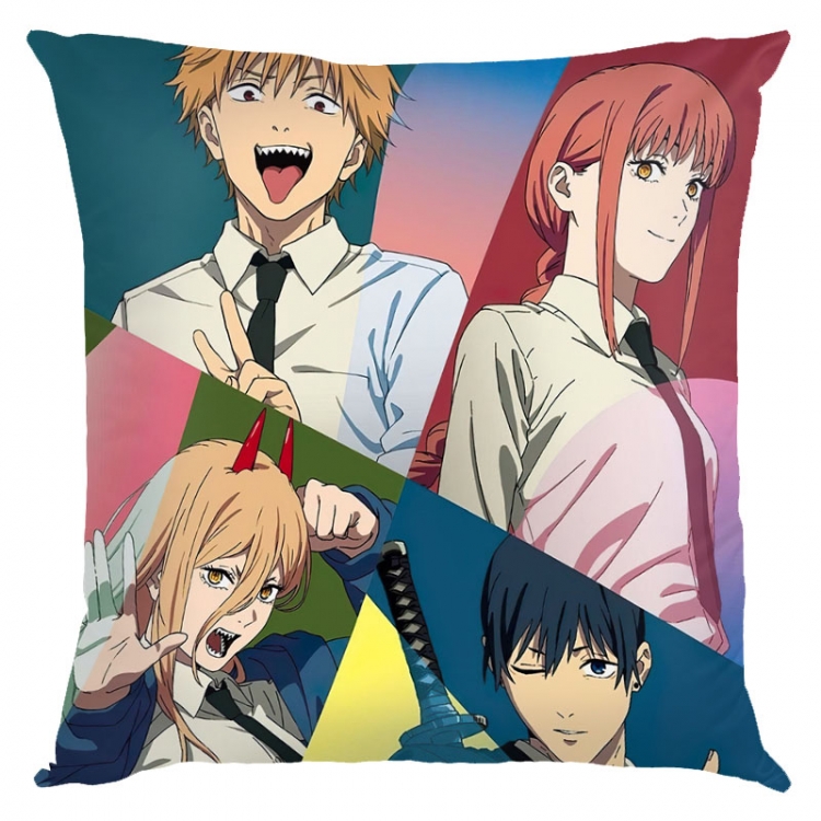 Chainsaw man Anime square full-color pillow cushion 45X45CM NO FILLING D3-25