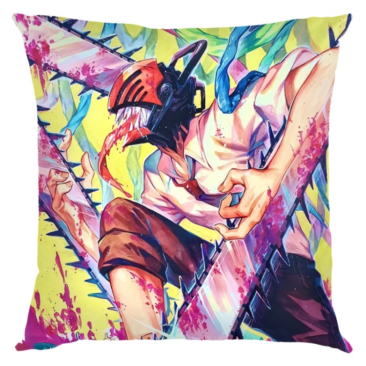 Chainsaw man Anime square full-color pillow cushion 45X45CM NO FILLING D3-38