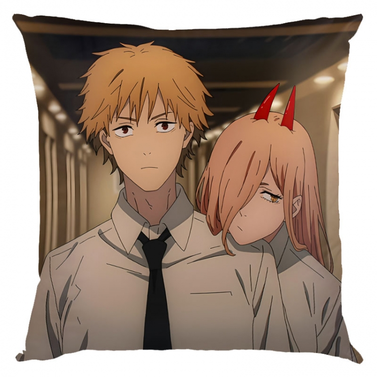 Chainsaw man Anime square full-color pillow cushion 45X45CM NO FILLING D3-56