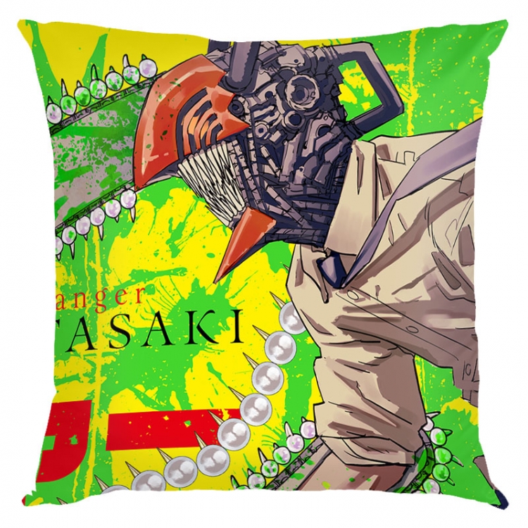 Chainsaw man Anime square full-color pillow cushion 45X45CM NO FILLING D3-37