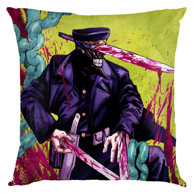 Chainsaw man Anime square full-color pillow cushion 45X45CM NO FILLING D3-67