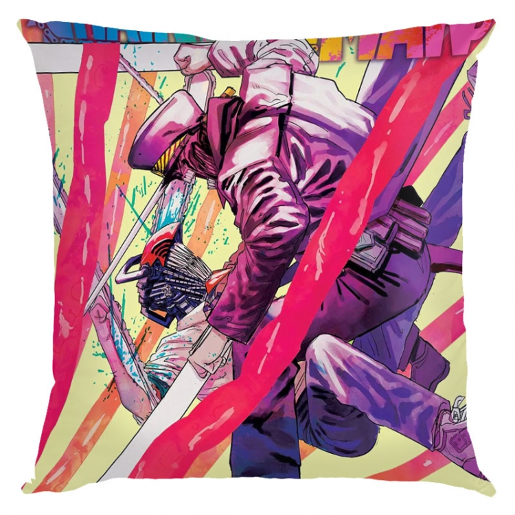 Chainsaw man Anime square full-color pillow cushion 45X45CM NO FILLING D3-61