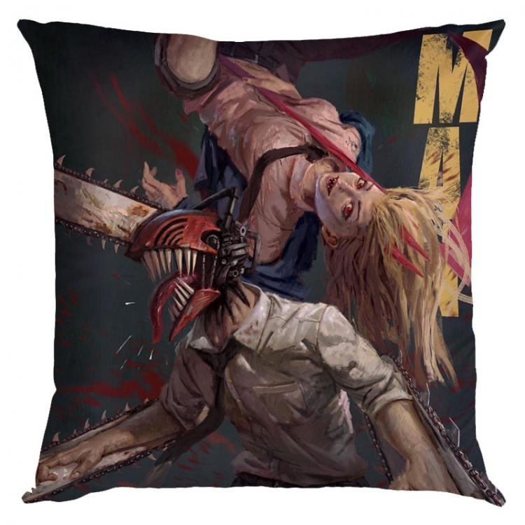 Chainsaw man Anime square full-color pillow cushion 45X45CM NO FILLING D3-59