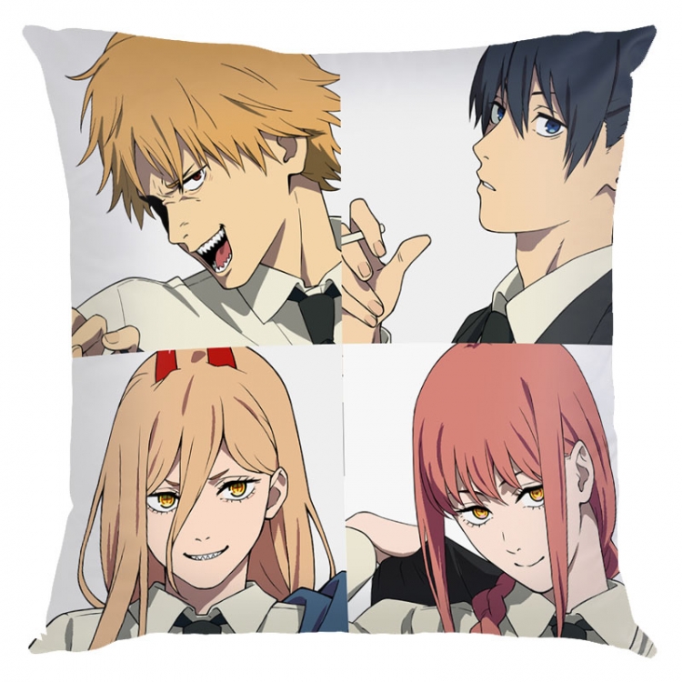 Chainsaw man Anime square full-color pillow cushion 45X45CM NO FILLING D3-1