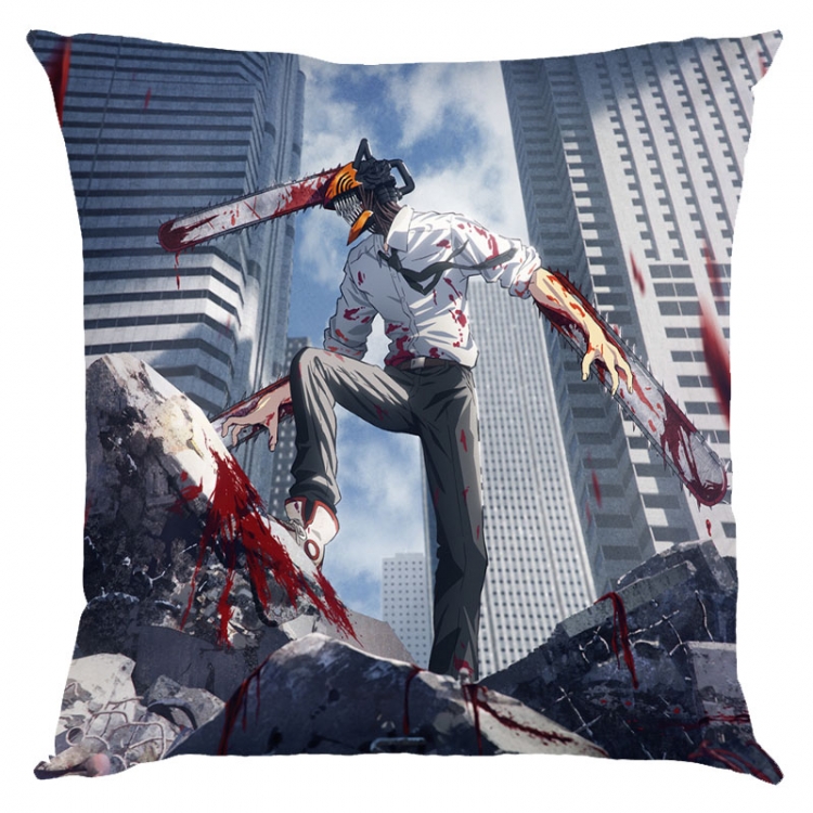 Chainsaw man Anime square full-color pillow cushion 45X45CM NO FILLING  D3-45