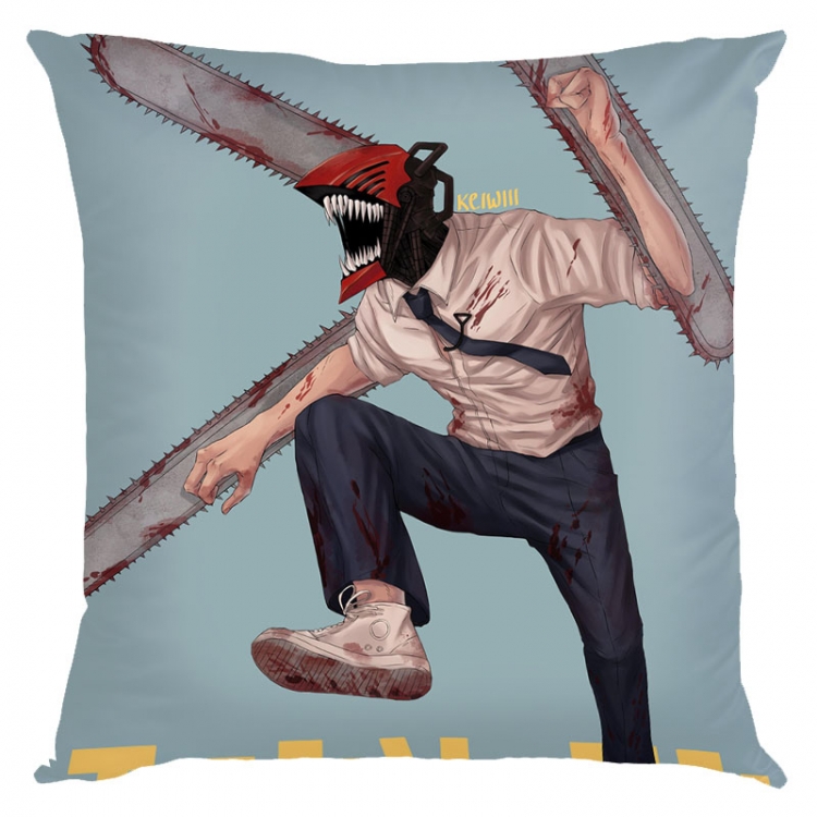 Chainsaw man Anime square full-color pillow cushion 45X45CM NO FILLING D3-40