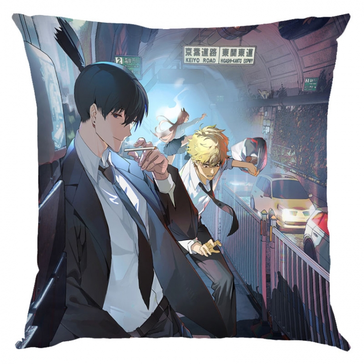 Chainsaw man Anime square full-color pillow cushion 45X45CM NO FILLING  D3-12