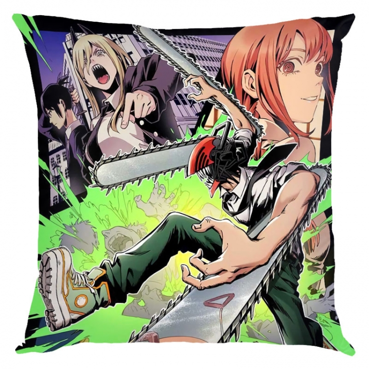 Chainsaw man Anime square full-color pillow cushion 45X45CM NO FILLING D3-10