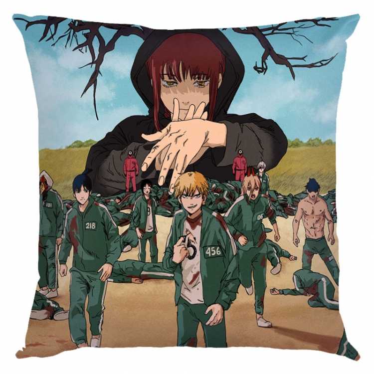 Chainsaw man Anime square full-color pillow cushion 45X45CM NO FILLING D3-27