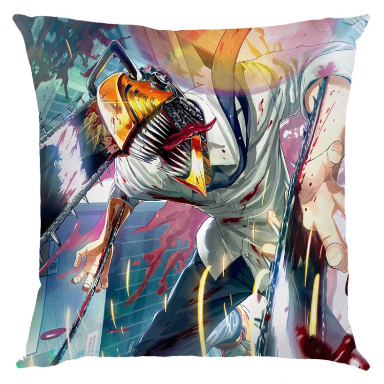 Chainsaw man Anime square full-color pillow cushion 45X45CM NO FILLING D3-35