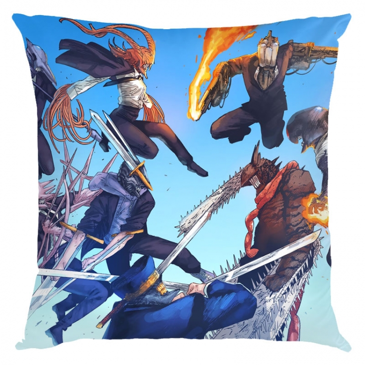 Chainsaw man Anime square full-color pillow cushion 45X45CM NO FILLING D3-7