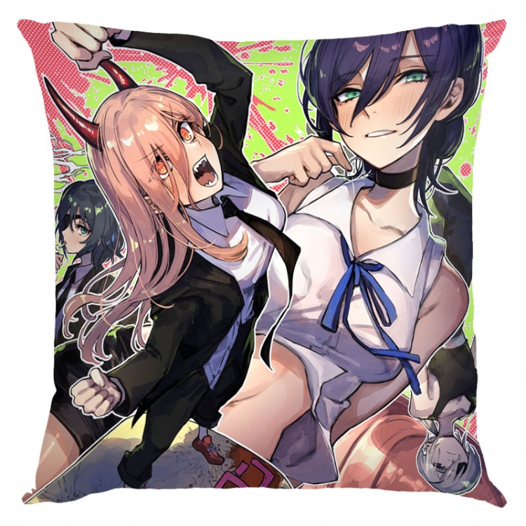 Chainsaw man Anime square full-color pillow cushion 45X45CM NO FILLING  D3-22