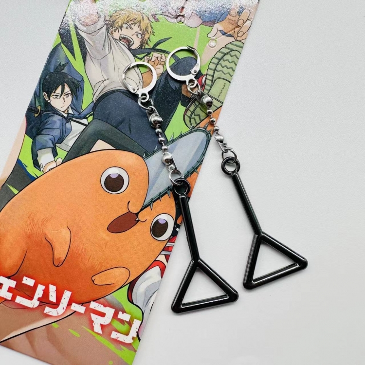 Chainsaw man Anime peripheral earrings pendant accessories