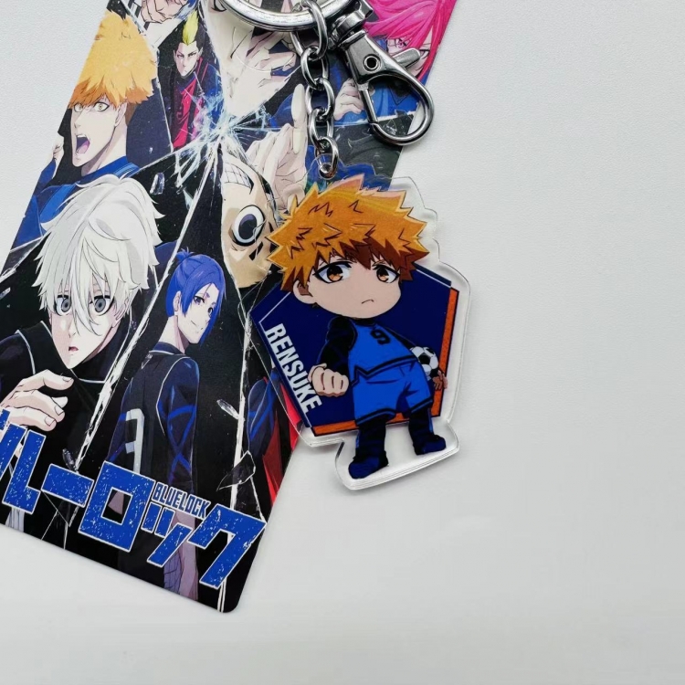 BLUE LOCK Anime peripheral acrylic key chain pendant price for 5 pcs