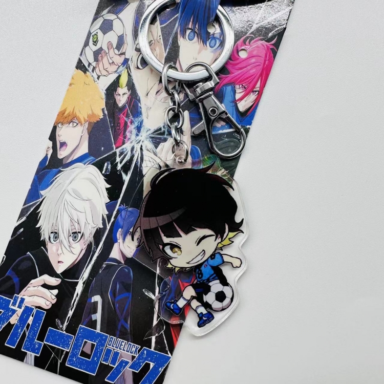 BLUE LOCK Anime peripheral acrylic key chain pendant price for 5 pcs