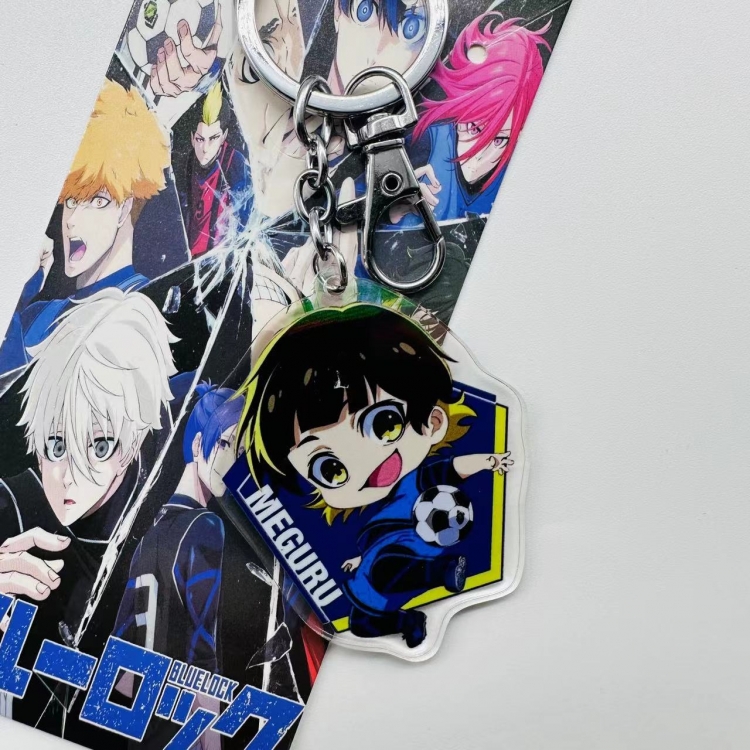 BLUE LOCK Anime peripheral acrylic key chain pendant price for 5 pcs