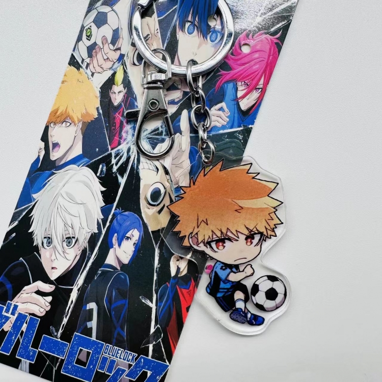 BLUE LOCK Anime peripheral acrylic key chain pendant price for 5 pcs