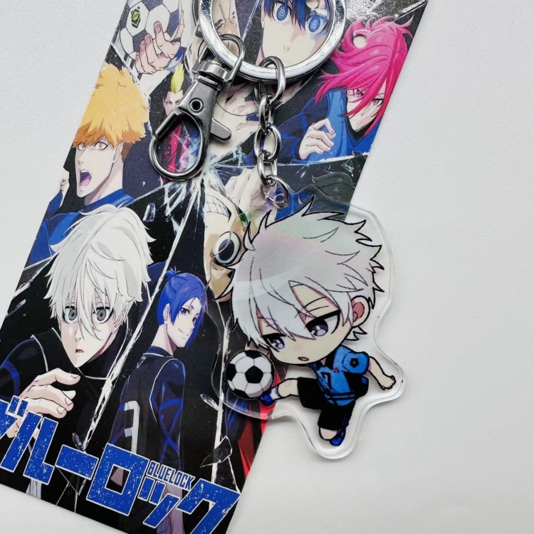 BLUE LOCK Anime peripheral acrylic key chain pendantprice for 5 pcs