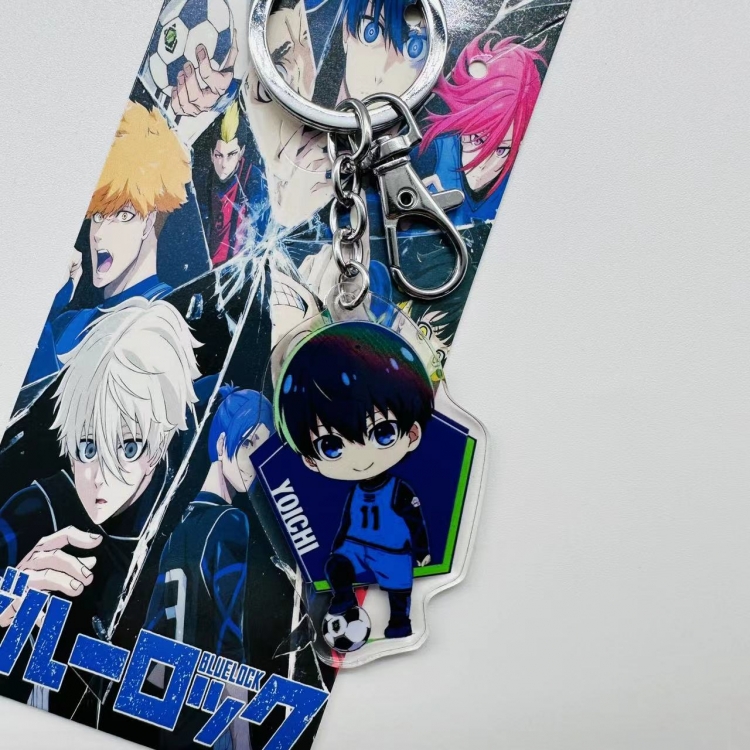 BLUE LOCK Anime peripheral acrylic key chain pendant price for 5 pcs