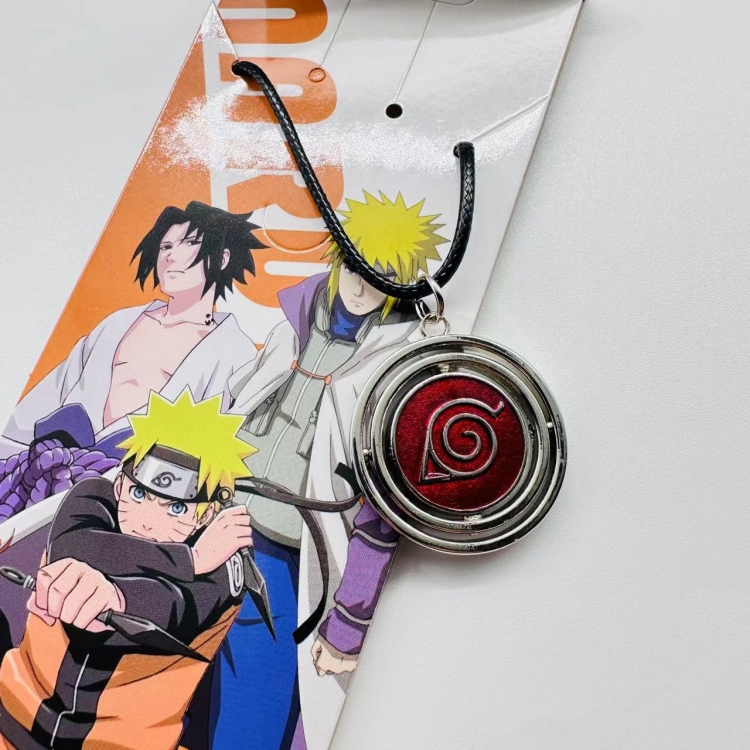 Naruto Animation peripheral leather rope necklace pendant price for 5 pcs