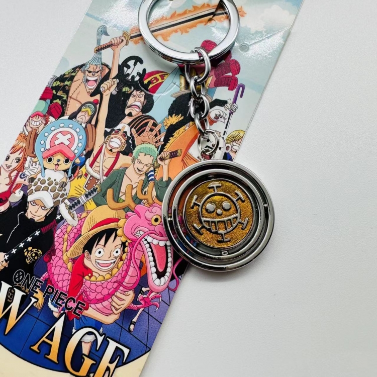 One Piece Animation metal key chain pendant