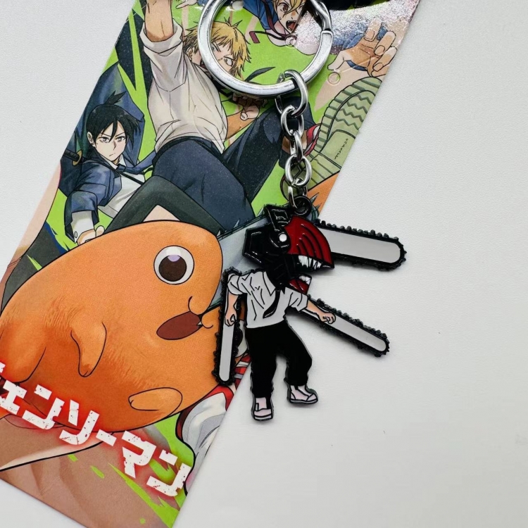 Chainsaw man Animation metal key chain pendant  price for 5 pcs