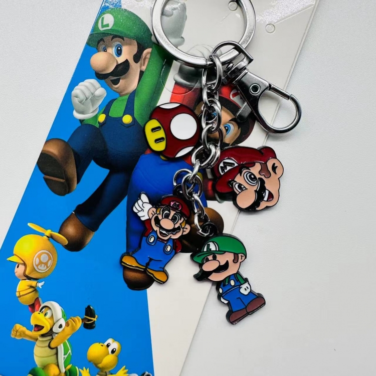 Super Mario Animation cartoon series burning key chain schoolbag pendant